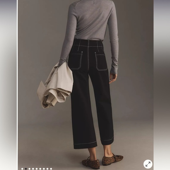 New - Mauve Black Wide-Leg Pants - Picture 4 of 5